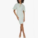 Calvin Klein ‎ Scuba Crepe Sheath dress in Celadon size 10 NWT Photo 1