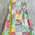 Lilly Pulitzer Multi State Patch Patchwork Delia Dress Side Grommet Lace Up Photo 2