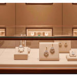 Gold Tone CZ Heart Drop Huggie Hoop Earrings Open Heart Halo Romantic Photo 3