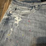 Judy Blue  Boyfriend Fit Paint Splatter Distressed Stretch Jeans Size 13/31 Photo 3