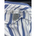 NAPA VALLEY Women Shirt Stripes Embroidery Floral Size XL Coquette Cottage Core White Photo 7