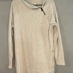 Athleta Cozy Karma Asym Sweater Dress Size Large Oatmeal Heather #383427 Winter Photo 0