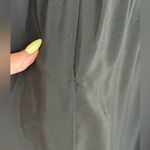 Amanda Uprichard Silk Black Midi Dress Sleeveless Fit & Flare Women's Size Large Photo 4