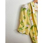 Reformation  Calais Wrap Mini Dress Hawaiian Floral S Beach Coastal Coconut Girl Photo 5