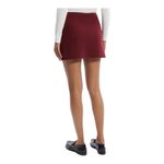 Womens extra small Ann Taylor LOFT Burgundy knit minimalist mini skirt Red Size XS Photo 4