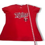 Fanatics NWOT Minnesota Twins TC Red V-Neck Tee T-Shirt Top Short Sleeve New Womens XL Photo 4