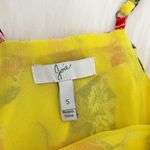 Joie  Yellow Floral Silk Dress Photo 4