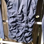 Last Tango M/L scoop neck ruched gray puckered fitted long sleeve top shirt EUC Size M Photo 4