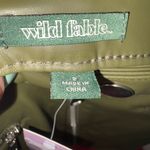 Wild Fable NWT  Women's Faux Leather Moto Mini Skirt Olive Green Size 2 Photo 6