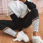 White Fox Boutique SARAH'S DAY x WHITE FOX Sweet and Sassy Leggings Black Polka Dot Size Medium Photo 1