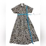 Exquise Anthropologie Cotton Blend Relaxed Leopard Tobie Shirt Dress Size XS. Brown Photo 12