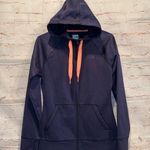 The North Face  Hoodie Womens Small Blue Pink Full Zip Up Sweatshirt Athletic Gym Photo 0