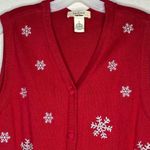 Bechamel Christmas Sweater Vest‎ Penguins Red Size L Photo 2