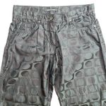 Elie Tahari  Vintage Tone on Tone Circles Black Trouser Pants Size 4P Petite Photo 1