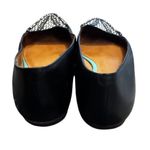 Coach  Oakland Flats Black Leather with Snakeskin Accent Toes Size 6.5B Photo 3