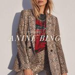 ANINE BING ππ Cigarette Python Trousers ~ Split Cuff Snakeskin Print XS NWT Photo 3