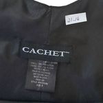 Cachet Black Lined Sequins Formal Dress Women Size 8 | 21 Photo 3