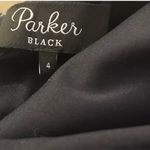 Parker Black Sequined Cocktail Navy Dress Bling Rave Sz 4 Cinched Side New Year Photo 4