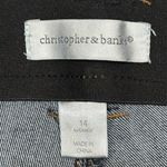 Christopher & Banks  Women’s Deep Indigo Blue Pants, Stretch Waistband, 14 Avg. Photo 4