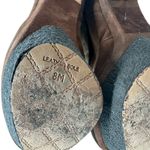 L.A.M.B. Pier Booties Suede Shearling Platform Boots High Heels Brown Size US‎ 8 Photo 12