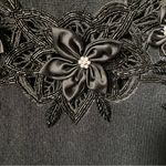 Nilani size S black turtleneck sweater with beads lambswool angora rabb… Photo 7