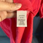 cupio  Vibrant Coral Tunic Hi-Low Dress w/Rolled Sleeves | Size Medium Photo 4