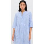 Tuckernuck Royal Shirt Mini Dress Blue Stripe Size Large Photo 1