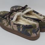 Club Room Faux Fur Lining Camouflage Moccasin Slip On Boat Shoes Size M 8 Photo 12