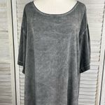 Dark Gray Acid Wash Short Sleeve Tee Photo 0