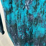 H by Halston  Printed V-neck Rayon‎ Long Sleeve Top Womens XS Spring Soft Photo 4