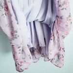 ZARA  Lilac Floral Smoked Criss Cross Back Mini Dress Photo 5