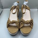 SheIn Women Knot Decor Chunky PLatform Ankle Strap Wedge Sandals 9 Photo 2