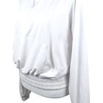 RM White 1/4 Zip Pullover Hoodie Sweatshirt Top Women’s Size Large Athletic Photo 0