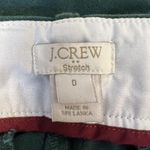 J.Crew Factory Women Winnie Pant Stretch Twill Side Zipper 28637 Green Size 0 Photo 4