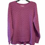 Seven7 Chenile Textured Sweater Purple  NWT Pullover M Photo 0