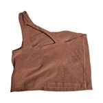 Beyond Yoga  Brown Spacedye Bold Shoulder Cropped Tank & Legging Set Size: M Photo 3