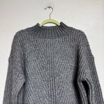 SO  Charcoal Heather Mock Neck Pullover Sweater Sz L NWT Photo 2