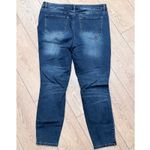 Refuge  Plus Size 18 2X Womens Blue Denim Distressed Skinny Jeans Stretchy Ripped Photo 3
