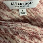 Liverpool Los Angeles Womens Space Dyed Pink V-Neck Short Sleeve Knit Top Sz L Photo 8