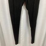 Alice + Olivia Black Lamb Skin Suede Leather Front Zip Leggings Sz.10 Photo 9
