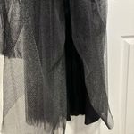 Tadashi Shoji  Metallic Off The Shoulder Gown Photo 9