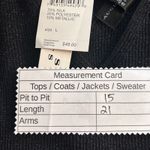 August Silk  Womens Cami Top Size L Black Knit Metallic Thread Sleeveless V‎ Neck Photo 10