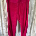 Juicy Couture Vintage Y2K Pretty In Pink Magenta Terry Cloth Crop Tracksuit M/L Photo 4