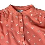 Vintage Marty Gutmacher Peach Polka Dot Floral Pleated Skirt & Blouse Set Sz 12P Photo 3