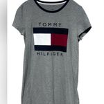 Tommy Hilfiger Vintage 90’s/Y2K Logo Gray T-Shirt Dress Large Photo 0