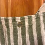 Rip Curl Size Medium Green And White Striped Beach Summer Dress Photo 5