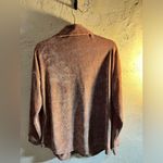 7th Ray Shacket/shirt  caramel color chenille, button front/ or wear open, cozy Photo 7