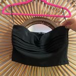 ZARA NWOT  Black Strapless Pleated Tube Top CropTop Size L Photo 1