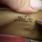 Born‎ Kai Leather "Natural Floral" Sneaker Tan Purple Orange Lace Up Casual 8.5 Photo 6