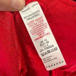 Top Shop Women's Snake Print‎ Tie Front High Split Side Midi Dress Red Size 8 Photo 7